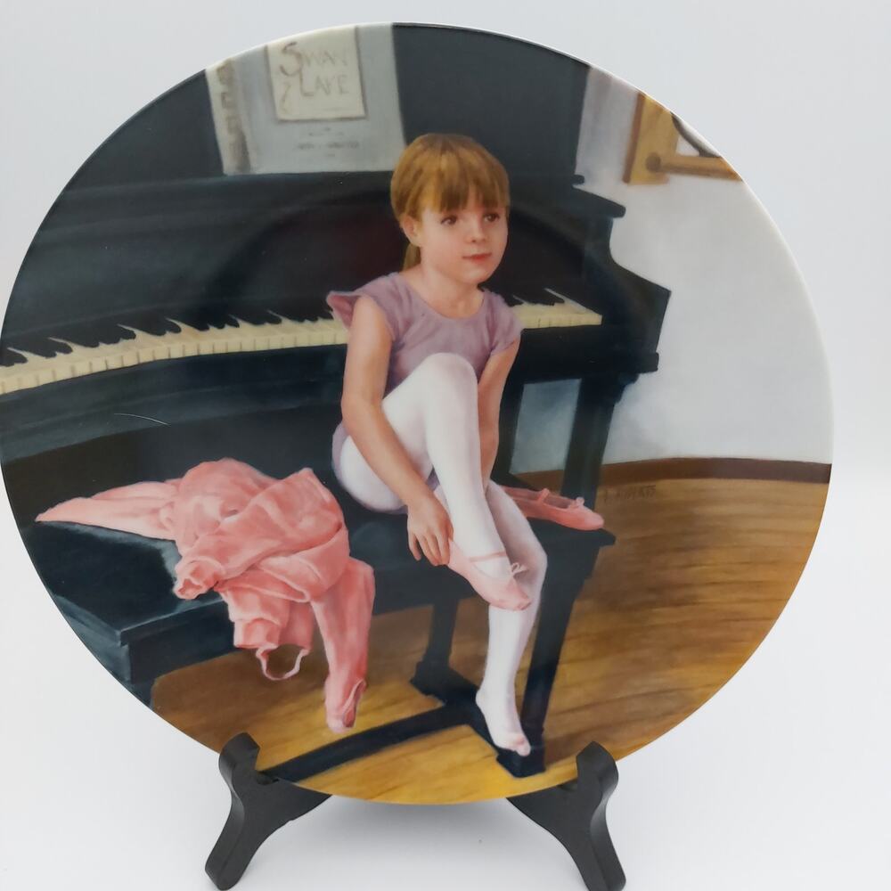 Vintage 1986 Knowles Hopes and Dreams Plate Luann Roberts Ballerina Ballet Decor